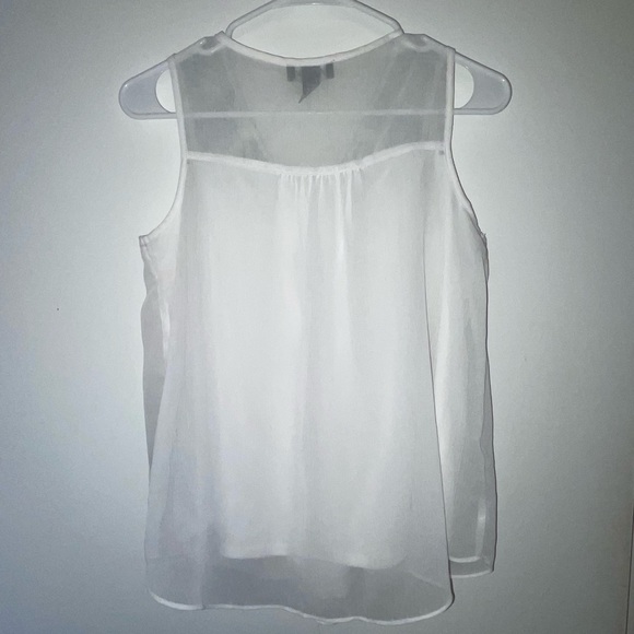 EUC sheer, embroidered tank - Picture 5 of 6